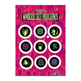 Mindless self indulgence faces Sticker sheet