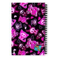 Pink Skelanimals Spiral notebook