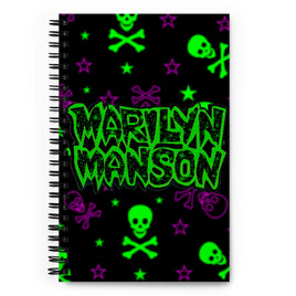 Green Marilyn Mansion Spiral notebook