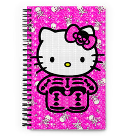 Hello Kitty Skeleton Spiral notebook